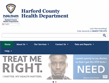 Tablet Screenshot of harfordcountyhealth.com